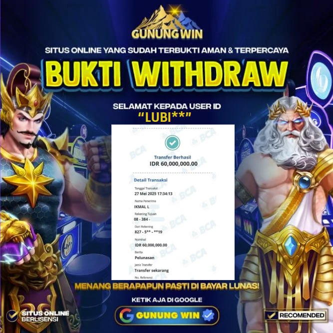 BUKTI WITHDRAW Starlight Wins GUNUNGWIN