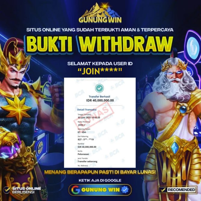 BUKTI WITHDRAW Lucky Neko GUNUNGWIN