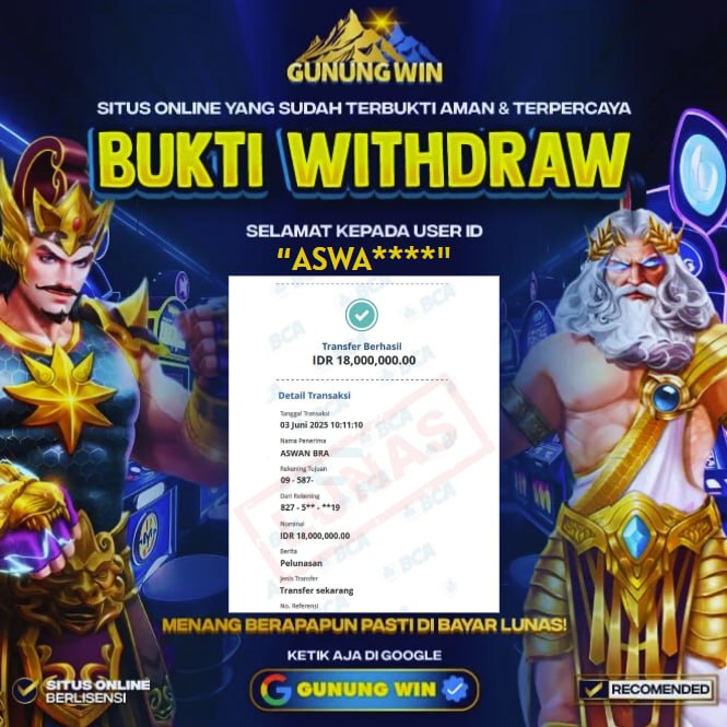 BUKTI WITHDRAW Mahjong Ways 2 GUNUNGWIN