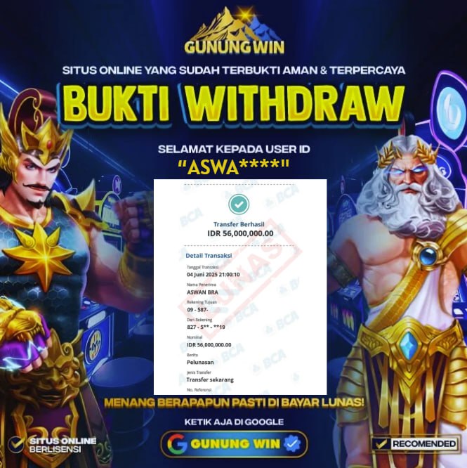 BUKTI WITHDRAW Sweet Bonanza 1000 DI GUNGWIN