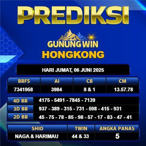 PREDIKSI TOGEL GUNUNGWIN