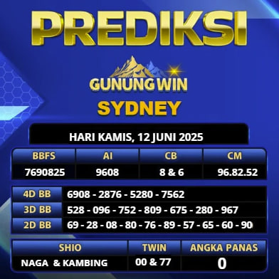 PREDIKSI TOGEL GUNUNGWIN