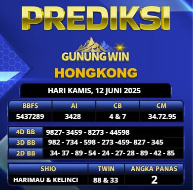 PREDIKSI TOGEL GUNUNGWIN