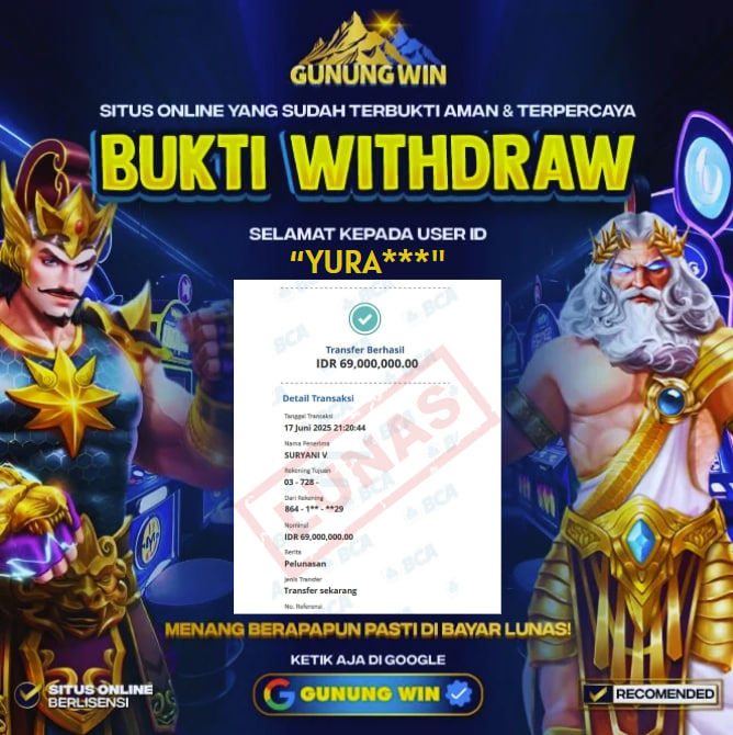 BUKTI WITHDRAW Wild Bandito GUNUNGWIN