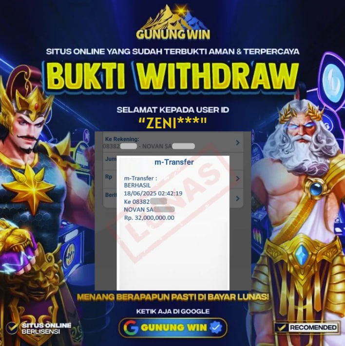BUKTI WITHDRAW Sweet Bonanza 1000 GUNUNGWIN