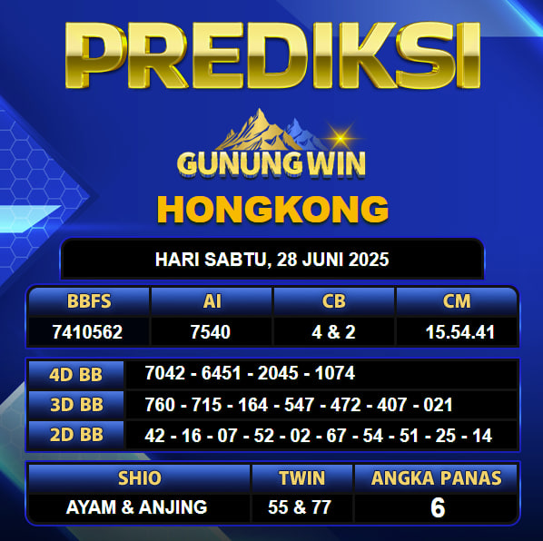 PREDIKSI TOGEL GUNUNGWIN
