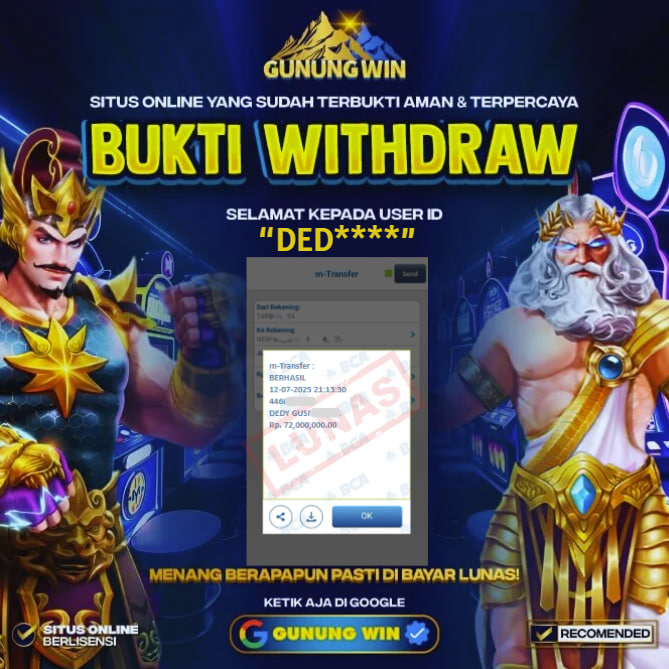 BUKTI WITHDRAW Starlight Princess GUNUNGWIN