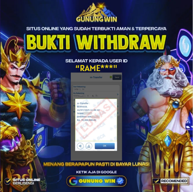 BUKTI WITHDRAW Starlight Princess GUNUNGWIN