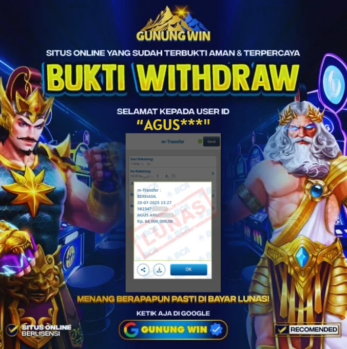 BUKTI WITHDRAW Mahjong Ways 2 GUNUNGWIN