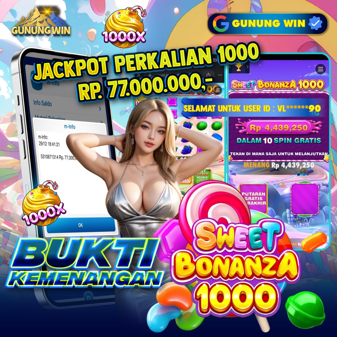 BUKTI WITHDRAW Sweet Bonanza 1000 GUNUNGWIN
