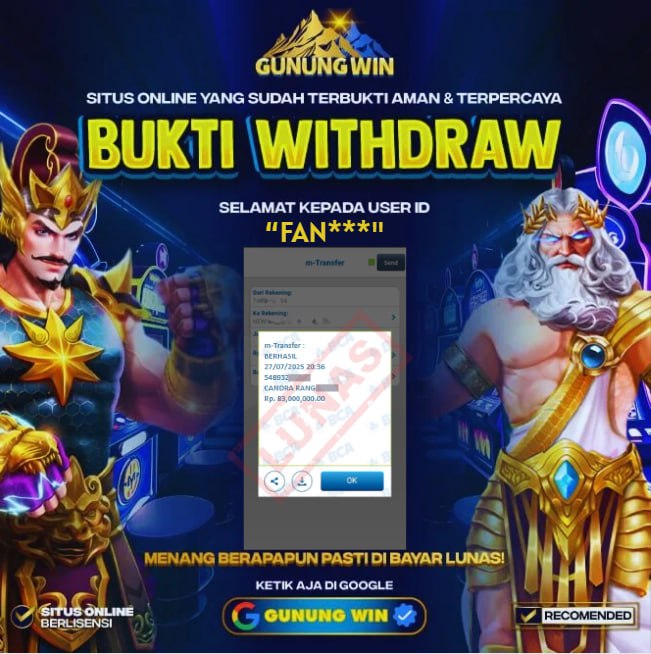 BUKTI WITHDRAW Mahjong Ways 2 - GUNUNGWIN	