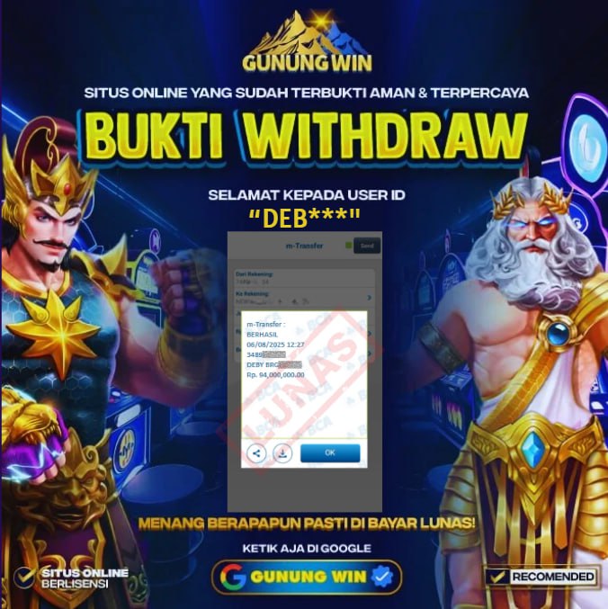 BUKTI WITHDRAW Crypto Gold - GUNUNGWIN