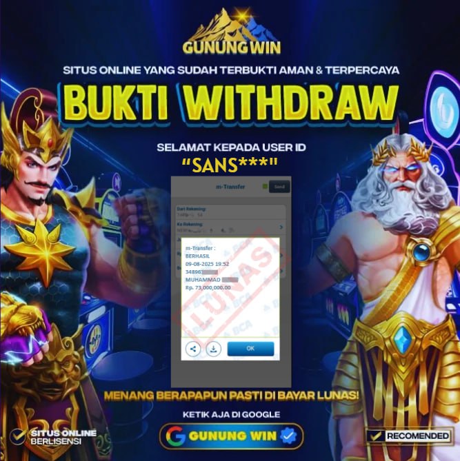 BUKTI WITHDRAW Gates of Olympus Super Scatter - GUNUNGWIN