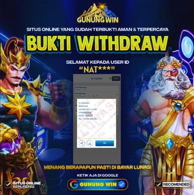 BUKTI WITHDRAW Sugar Rush 1000 - GUNUNGWIN