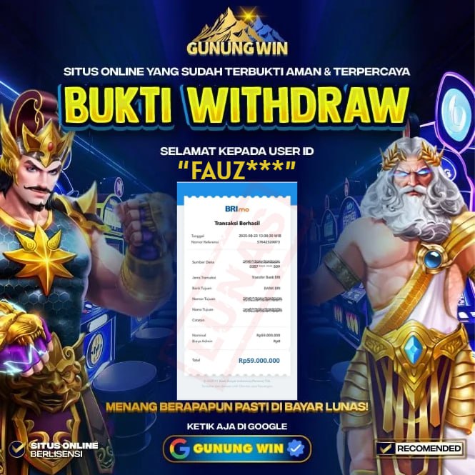 BUKTI WITHDRAW Buffalo Win PG SOFT - GUNUNGWIN