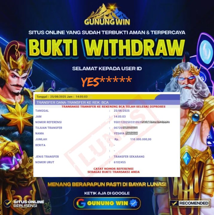 BUKTI WITHDRAW Buffalo Win PG SOFT - GUNUNGWIN