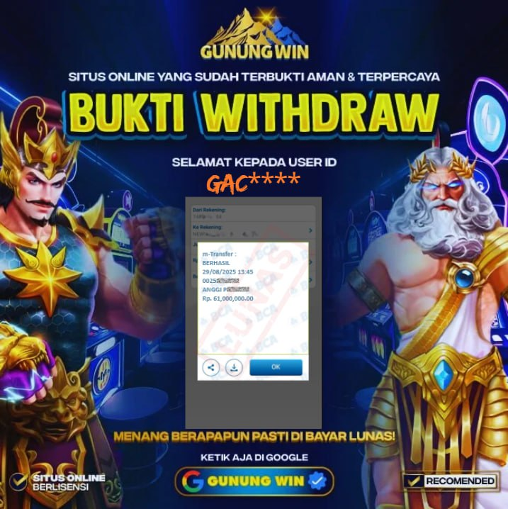 BUKTI WITHDRAW Buffalo Win PG SOFT - GUNUNGWIN