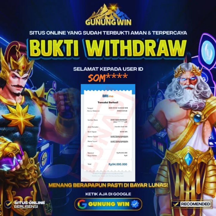 BUKTI WITHDRAW Buffalo Win PG SOFT - GUNUNGWIN