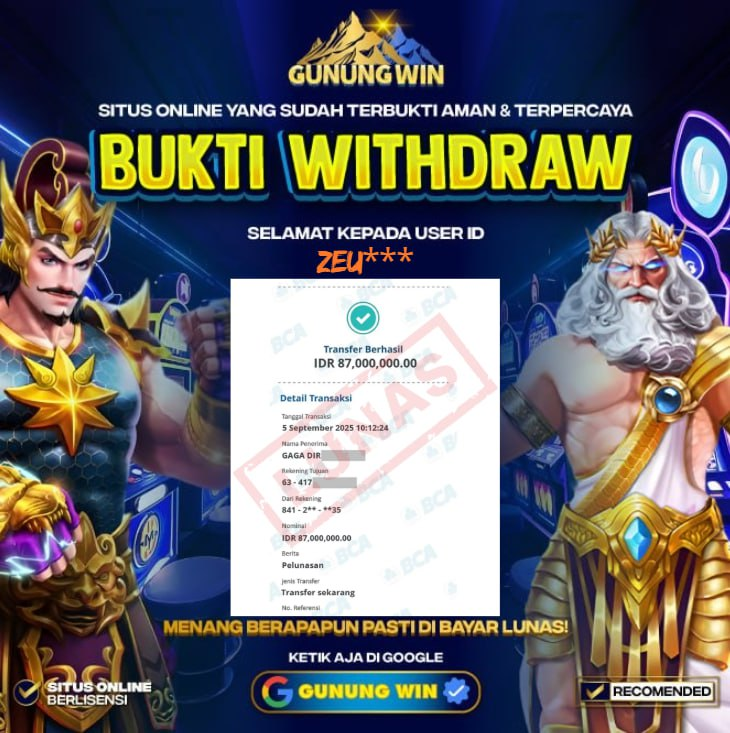 BUKTI WITHDRAW Starlight Princess GUNUNGWIN