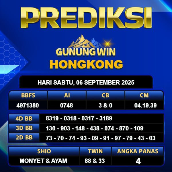 PREDIKSI TOGEL GUNUNGWIN