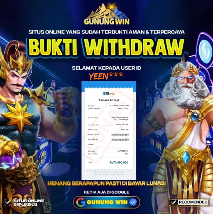 BUKTI WITHDRAW Gates of Gatot Kaca 1000 - GUNUNGWIN