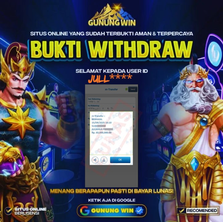 BUKTI WITHDRAW Starlight Princess GUNUNGWIN