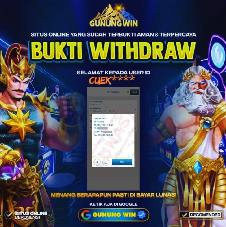 BUKTI WITHDRAW Wild West Gold Blazing Bounty - GUNUNGWIN