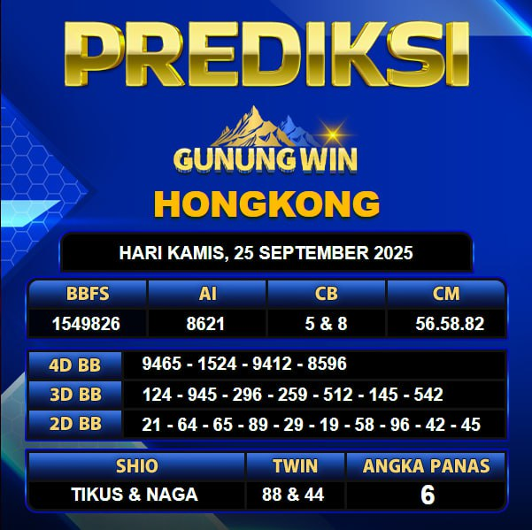 PREDIKSI TOGEL GUNUNGWIN