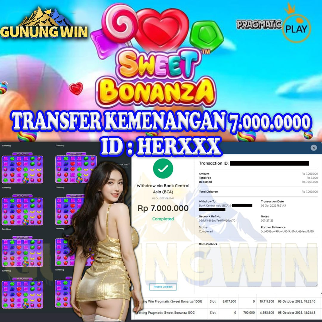 BUKTI WITHDRAW Sweet Bonanza 1000 GUNUNGWIN