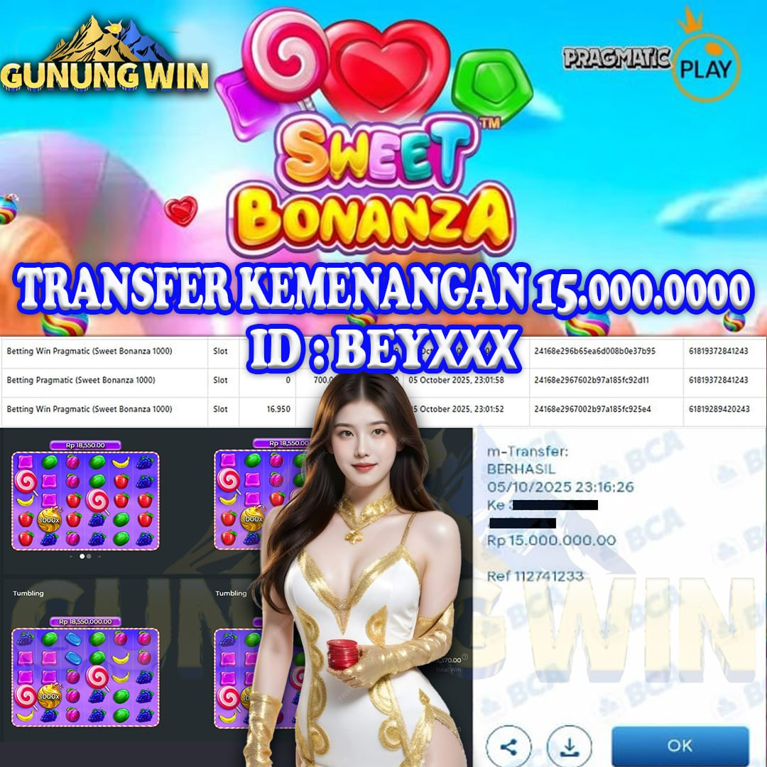 BUKTI WITHDRAW Sweet Bonanza 1000 GUNUNGWIN