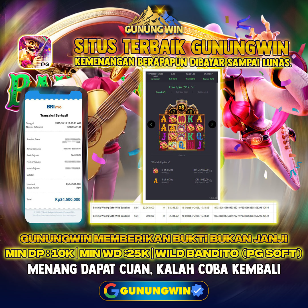BUKTI WITHDRAW WILD BANDITO GUNUNGWIN