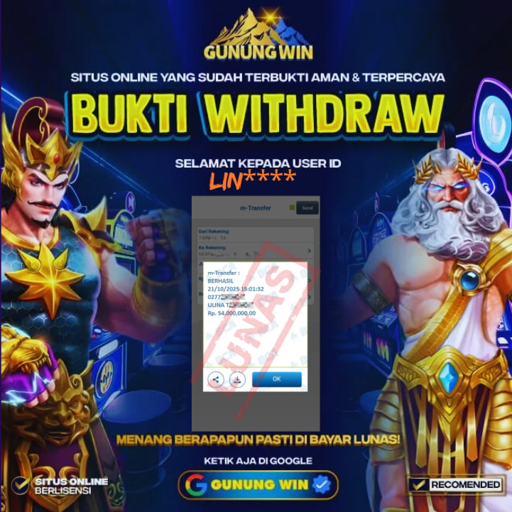 BUKTI WITHDRAW Gates of Olympus 1000 GUNUNGWIN