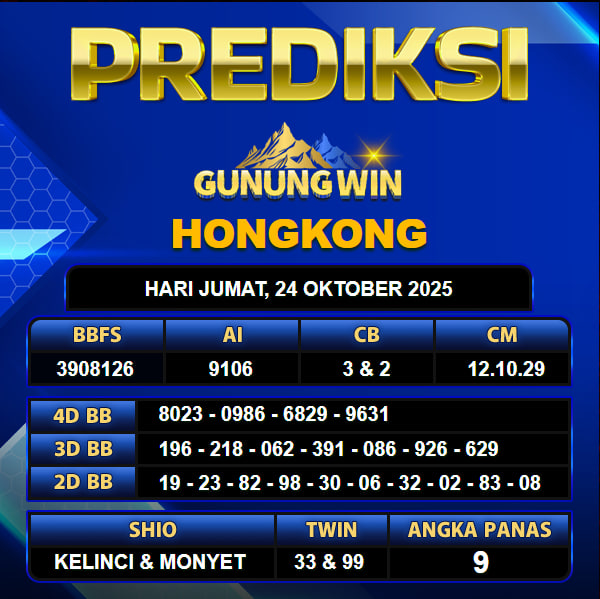 PREDIKSI TOGEL GUNUNGWIN