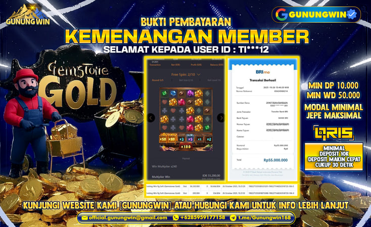 BUKTI WITHDRAW GEMSTONES GOLD GUNUNGWIN