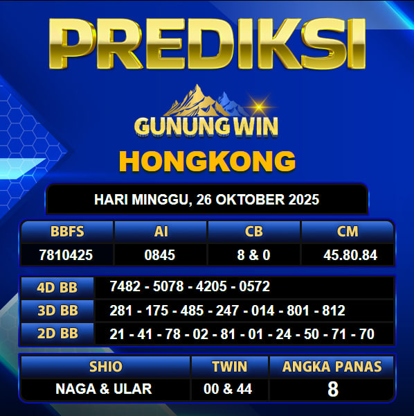 PREDIKSI TOGEL GUNUNGWIN