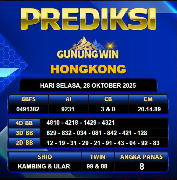 PREDIKSI TOGEL GUNUNGWIN