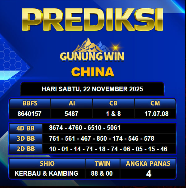 PREDIKSI TOGEL GUNUNGWIN