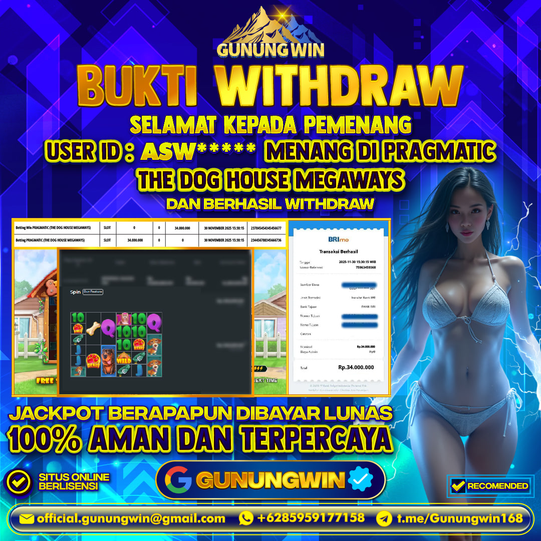 BUKTI WITHDRAW The Dog House - Pragmatic Play Gunungwin