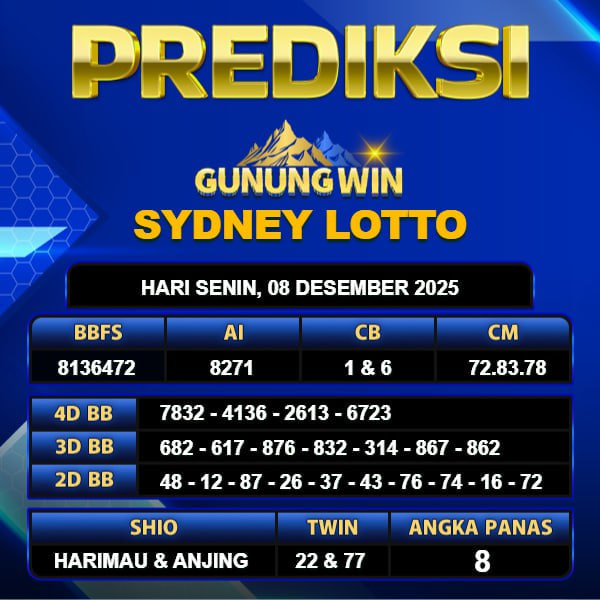 PREDIKSI TOGEL GUNUNGWIN