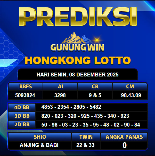 PREDIKSI TOGEL GUNUNGWIN