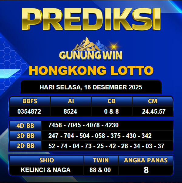 PREDIKSI TOGEL GUNUNGWIN