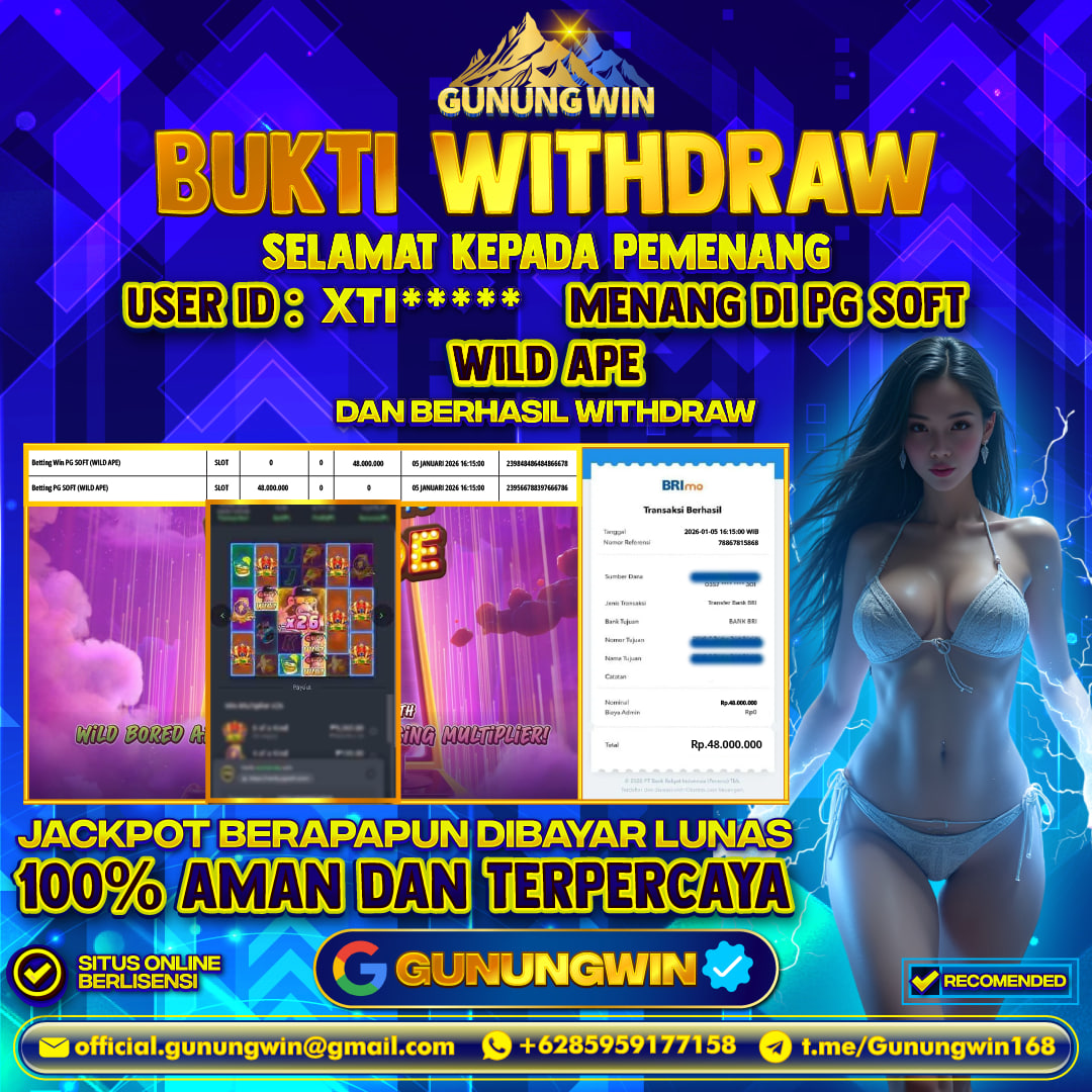 BUKTI WITHDRAW Wild Ape - Pg Soft Gunungwin