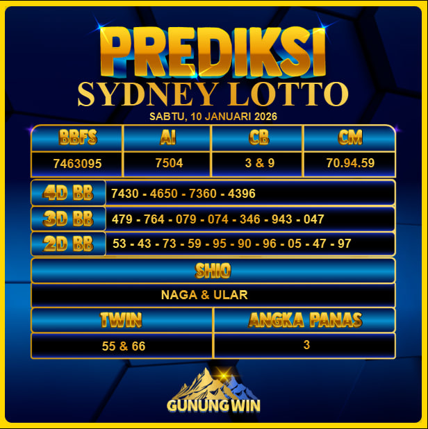 PREDIKSI TOGEL GUNUNGWIN