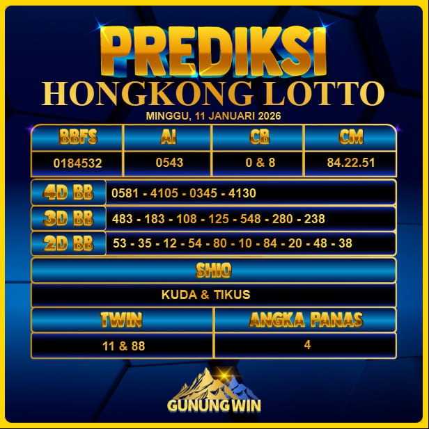 PREDIKSI TOGEL GUNUNGWIN