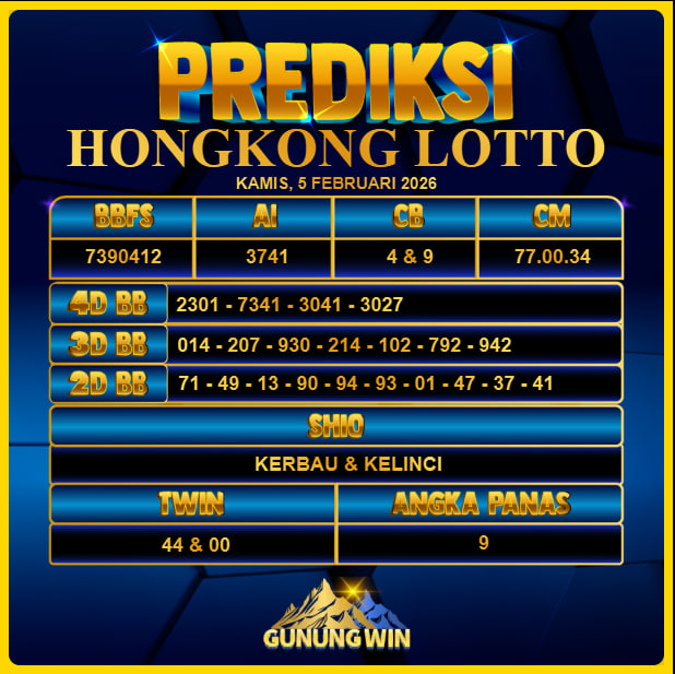 PREDIKSI TOGEL GUNUNGWIN