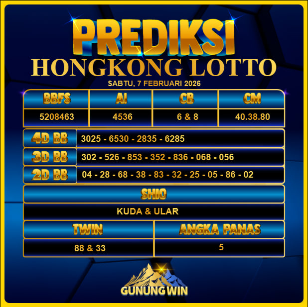 PREDIKSI TOGEL GUNUNGWIN