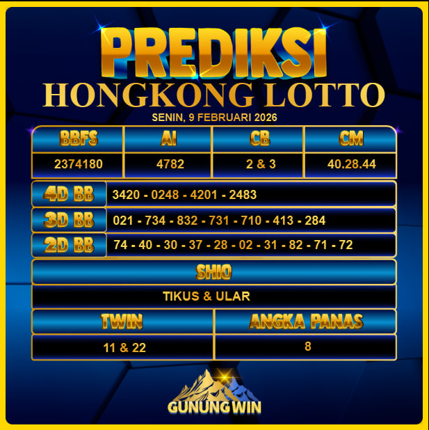 PREDIKSI TOGEL GUNUNGWIN