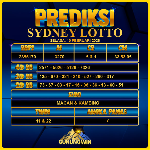 PREDIKSI TOGEL GUNUNGWIN