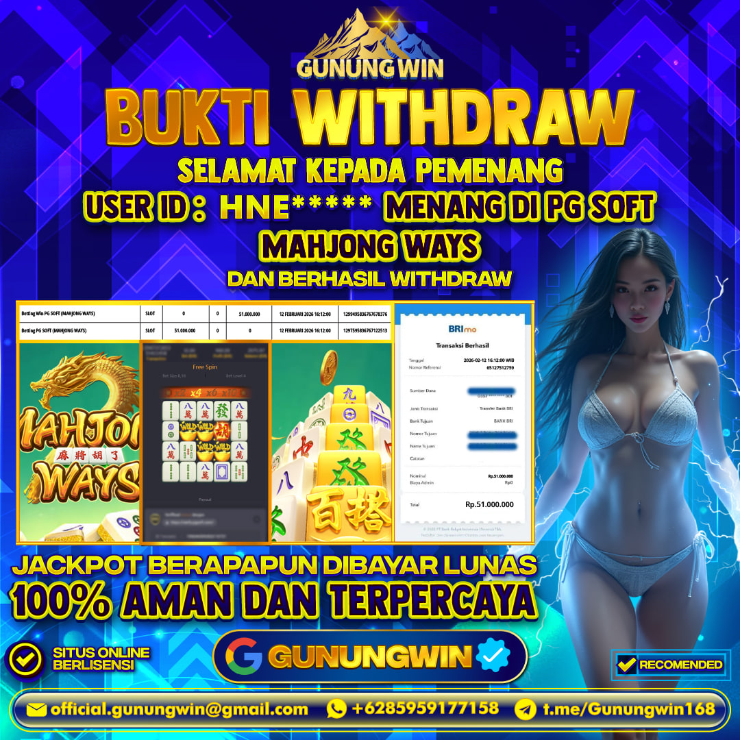 BUKTI WITHDRAW Mahjong Ways - Pg Soft Gunungwin
