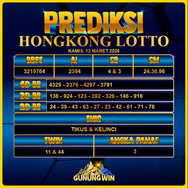 PREDIKSI TOGEL GUNUNGWIN